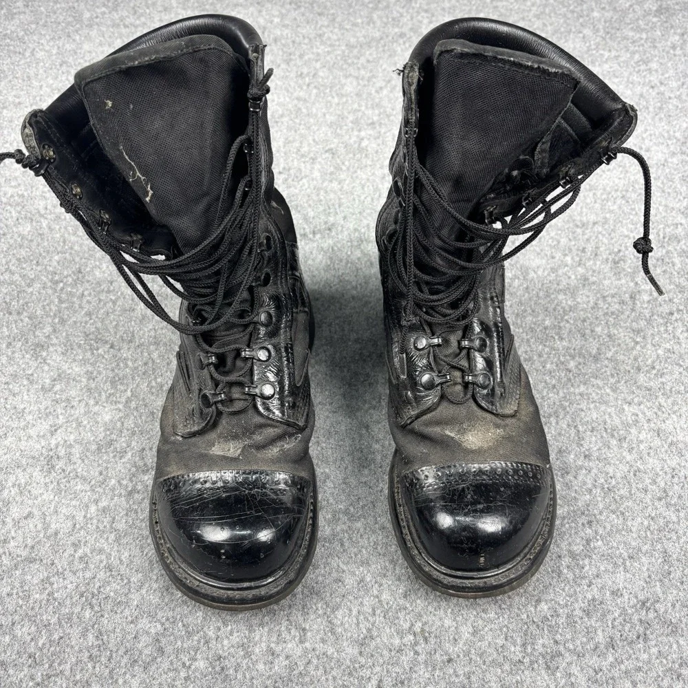 Vintage Corcoran Jump Boots Mens 8 EE‎ Black Leather Combat Military USA Made